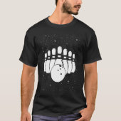 Bowling Ball Pin Bowler Strike Bowling Team Bowlin T-shirt (Voorkant)
