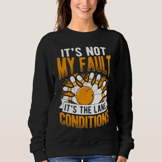 Bowling Ball Pin Bowler Strike Bowling Team Bowlin Trui (Voorkant)