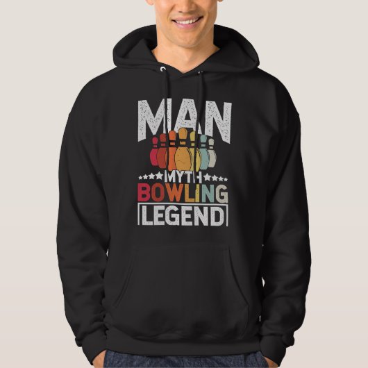 Bowling Ball Pin Bowler Strike Team Bowling Alley  Hoodie (Voorkant)