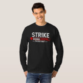 Bowling Ball Pin Bowler Strike Team Bowling Alley  T-shirt (Voorkant volledig)