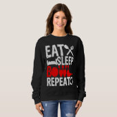 Bowling Ball Pin Bowler Strike Team Bowling Alley  Trui (Voorkant volledig)