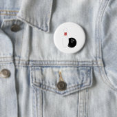Bowling Ball & Pin Ronde Button 5,7 Cm (In situ)