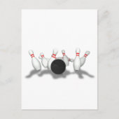 Bowling Ball & Pins: 3D-model: Briefkaart (Voorkant)