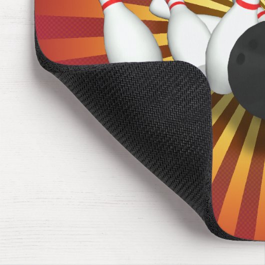 Bowling Ball & Pins: 3D-model: Mousepad Muismat (Hoek)