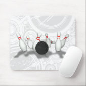 Bowling Ball & Pins: 3D-model: Mousepad Muismat (Met muis)