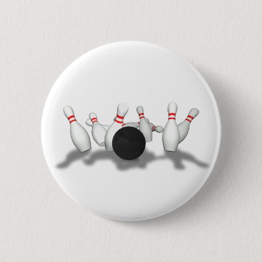 Bowling Ball & Pins: 3D-model: Ronde Button 5,7 Cm (Voorkant)