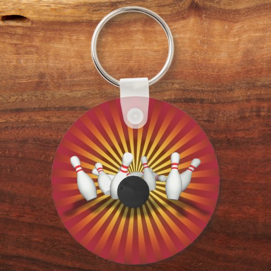 Bowling Ball & Pins: 3D-model: Sleutelhanger (Voorkant)