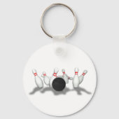 Bowling Ball & Pins: 3D-model: Sleutelhanger (Voorkant)