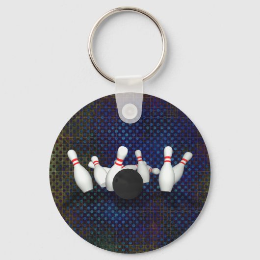 Bowling Ball & Pins: 3D-model: Sleutelhanger (Voorkant)