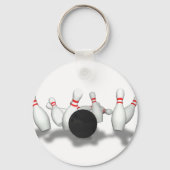 Bowling Ball & Pins: 3D-model: Sleutelhanger (Voorkant)