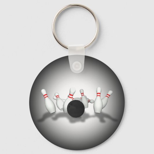 Bowling Ball & Pins: 3D-model: Sleutelhanger (Voorkant)