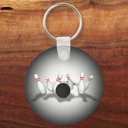 Bowling Ball & Pins: 3D-model: Sleutelhanger (Voorkant)