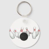 Bowling Ball & Pins: 3D-model: Sleutelhanger (Voorkant)