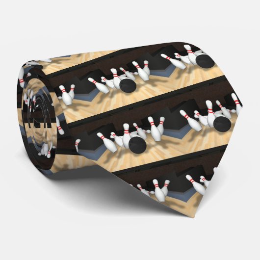 Bowling Ball & Pins: 3D-model: Stropdas (Opgerold)