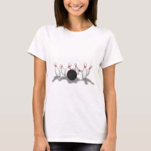 Bowling Ball & Pins: 3D-model: T-shirt