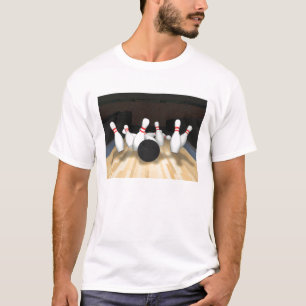 Bowling Ball & Pins: 3D-model: T-shirt