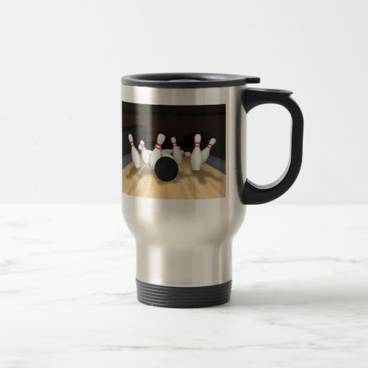 Bowling Ball & Pins: 3D-model: Travel Mug Reisbeker (Rechts)