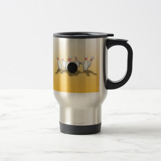 Bowling Ball & Pins: 3D-model: Travel Mug Reisbeker (Rechts)
