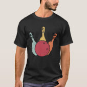 Bowling Ball Pins Bowler Strike Bowling Legend Bow T-shirt (Voorkant)