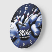 Bowling Ball Pins Man Cave  Clock Grote Klok (Hoek)