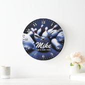 Bowling Ball Pins Man Cave  Clock Grote Klok (Huis)