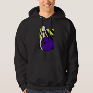 Bowling Ball Pins Strike Spare Split 710 300 P Hoodie