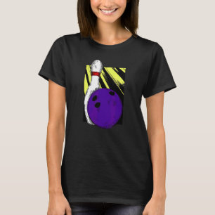 Bowling Ball Pins Strike Spare Split 710 300 P T-shirt