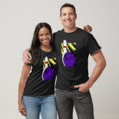 Bowling Ball Pins Strike Spare Split 710 300 P T-shirt (Unisex)