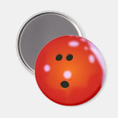 Bowling Ball (Red) Magnet (Voorkant / Achterkant)