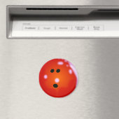 Bowling Ball (Red) Magnet (Insitu (Vaatwasser))