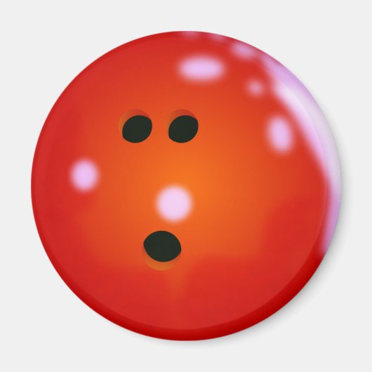 Bowling Ball (Red) Magnet (Voorkant)