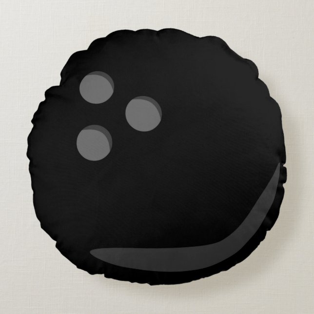Bowling Ball Rond Kussen (Voorkant)