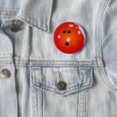 Bowling Ball (rood) Ronde Button 5,7 Cm (In situ)