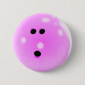 Bowling Ball (roze) Button (Voorkant)