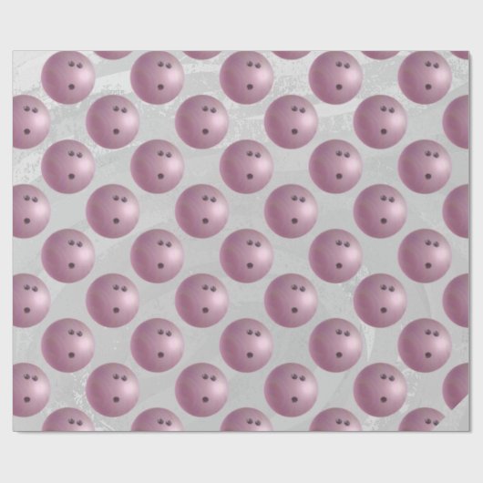 Bowling Ball Roze Cadeaupapier (Vlak)