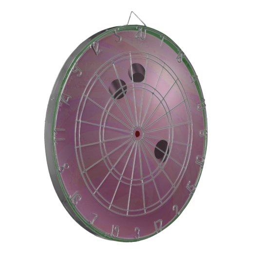 Bowling Ball Roze Dartbord (Voorkant Links)