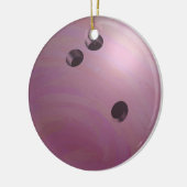 Bowling Ball Roze Keramisch Ornament (Links)