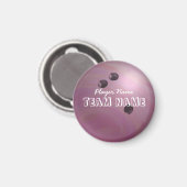 Bowling Ball Roze Magneet (Voorkant / Achterkant)