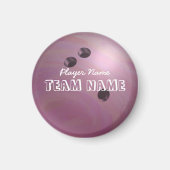 Bowling Ball Roze Magneet (Voorkant)