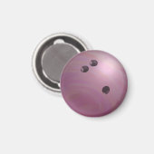 Bowling Ball Roze Magneet (Voorkant / Achterkant)