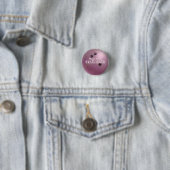 Bowling Ball Roze Ronde Button 3,2 Cm (In situ)