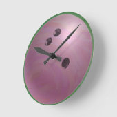 Bowling Ball Roze Ronde Klok (Hoek)