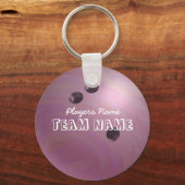 Bowling Ball Roze Sleutelhanger (Voorkant)