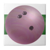 Bowling Ball Roze Tegeltje (Voorkant)