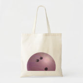 Bowling Ball Roze Tote Bag (Voorkant)
