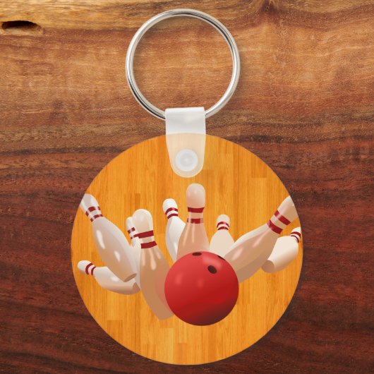Bowling Ball Sleutelhanger personaliseer JOUW NAAM (Achterkant)