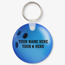 Bowling Ball Sleutelhanger personaliseer JOUW NAAM