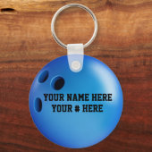 Bowling Ball Sleutelhanger personaliseer JOUW NAAM (Voorkant)