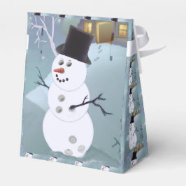 Bowling Ball Snowman Kerstmis Bedankdoosjes