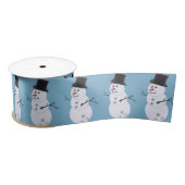 Bowling Ball Snowman Kerstmis Satijnen Lint (Spoel)